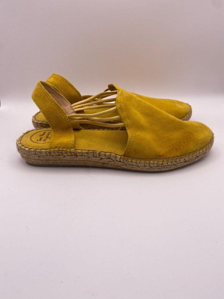 Toni Pons Womens Nuria Mustard Suede Espadrille Sandal Sz 11 — image 6 of 8